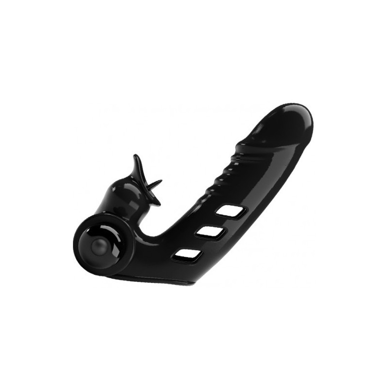 Μαύρος Δονητής Κάλυμμα Δακτύλου Pretty Love Corbin 11εκ