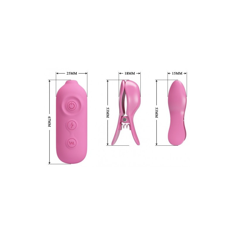 Επαναφορτιζόμενοι Σφικτήρες Θηλών με Ηλεκτοδιέγερση Pretty Love