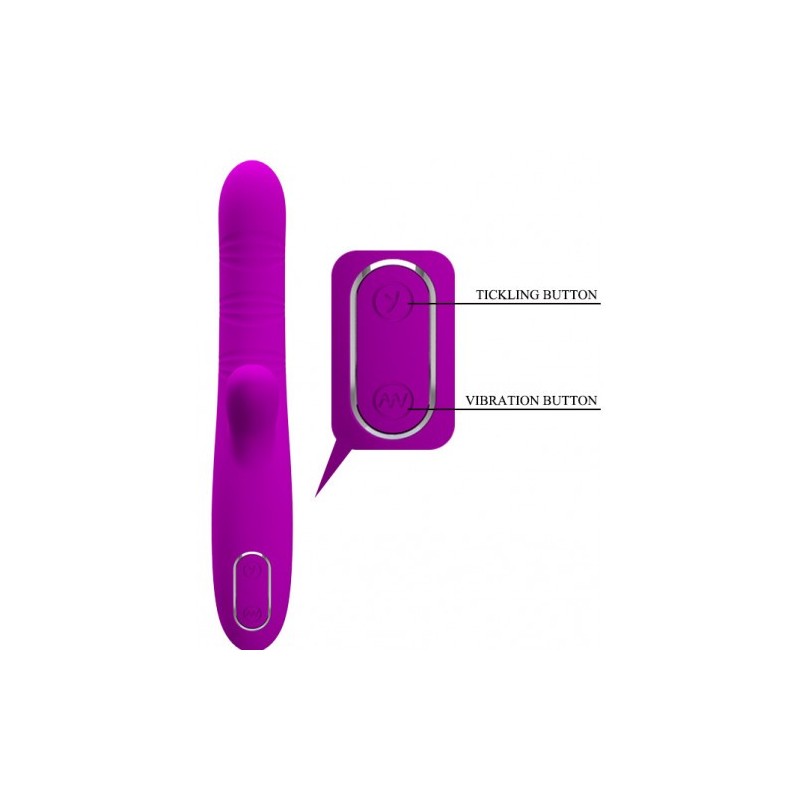 Ευλίγιστος Δονητής Σημείου G &amp Κλειτορίδας Pretty Love Angelique 22εκ