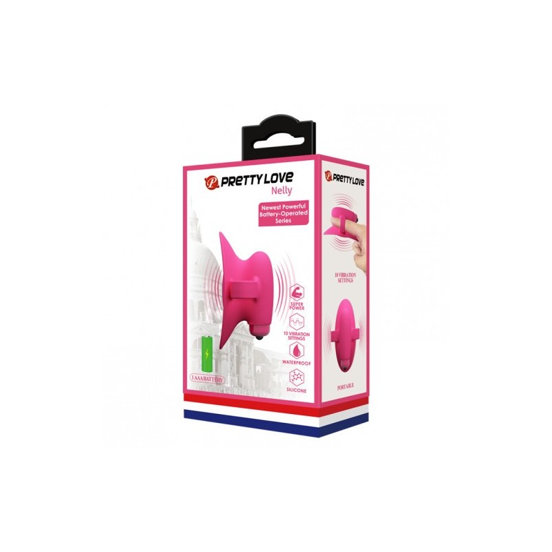 Μαλακός δονητής στά δαχτυλα ερεθισμού και διέγερσης Pretty Love Nelly