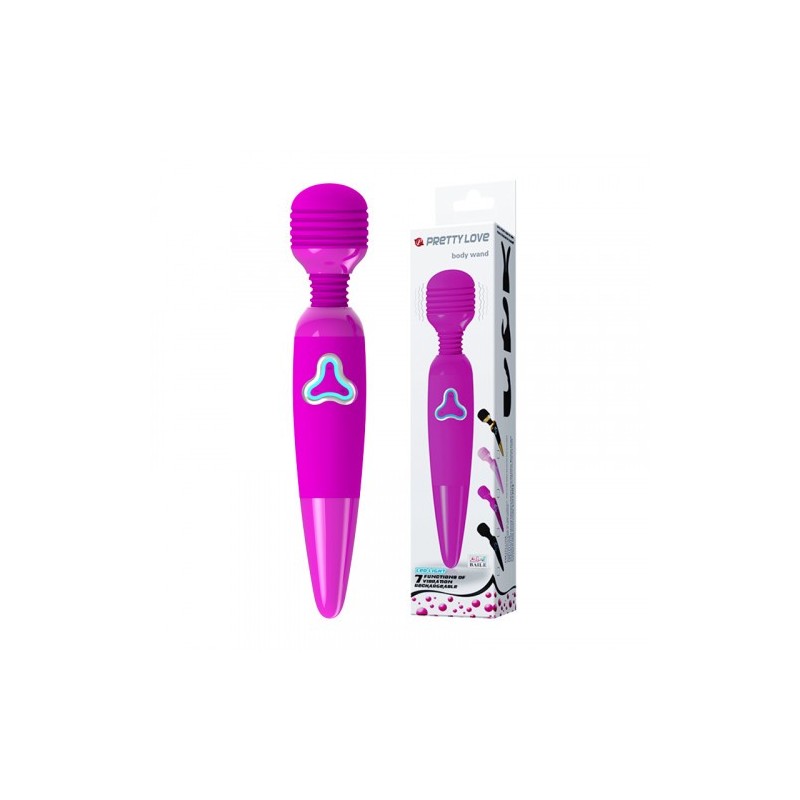 Μωβ επαναφορτιζόμενος δονητής μασάζ και σέξ Body Wand