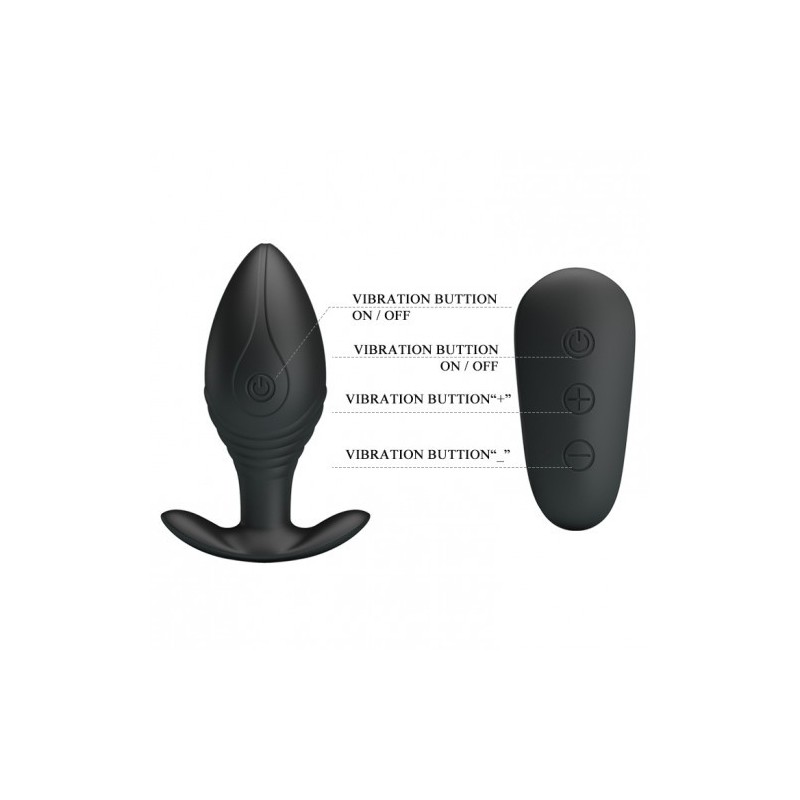 Πρωκτικός δονητής Pretty Love Regina με ασυρματο τηλεκοντρολ