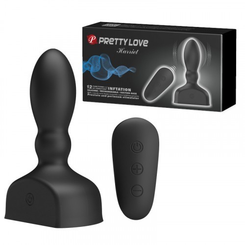 Πρωκτικός φουσκωτός τηλεχειριζόμενος δονητής σφήνα Pretty Love Harriet