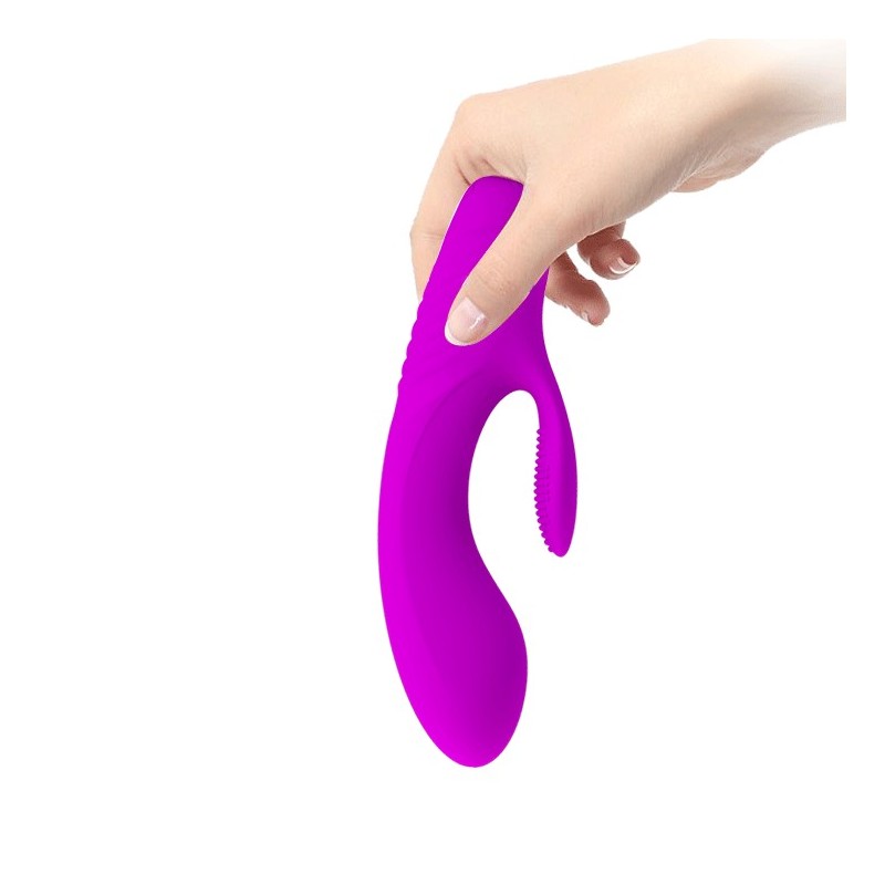 Εύκαμπτος μαλακός δονητής Κουνέλι Pretty Love Tim-15-εκ