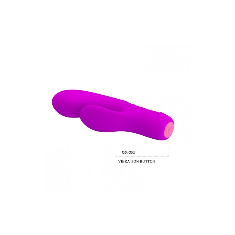 Εύκαμπτος μαλακός δονητής Κουνέλι Pretty Love Tim-15-εκ