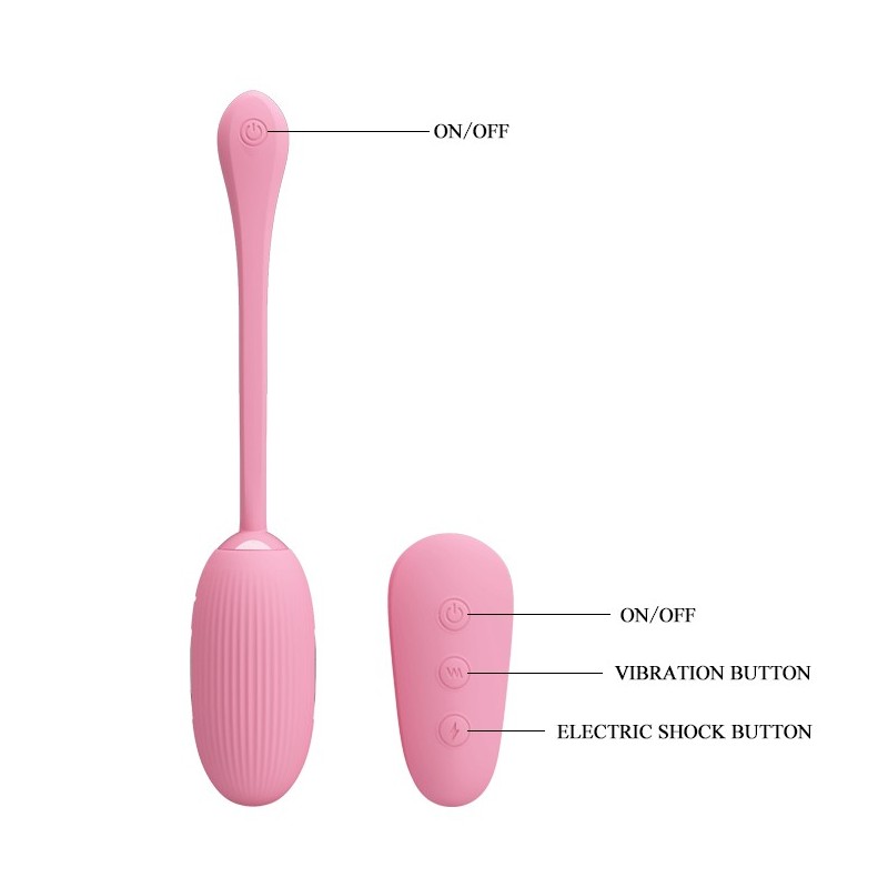 Αυγό δονητης με ηλεκτροσόκ εκκενώσεις Pretty Love Shock Fun