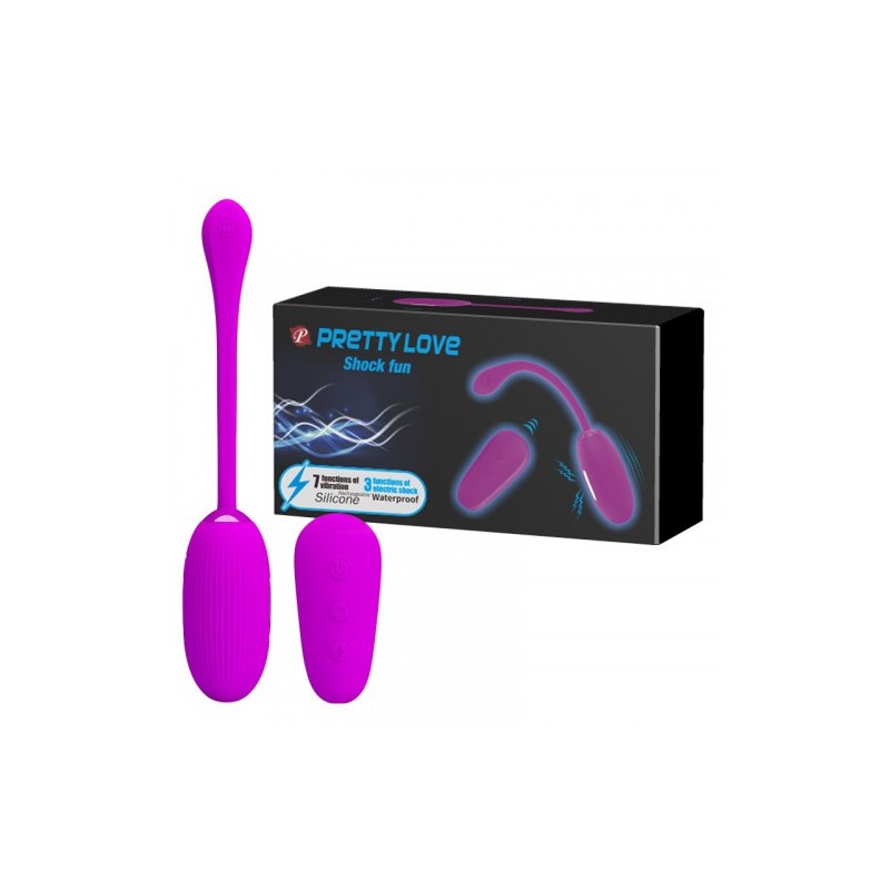 Αυγό με δόνηση και ηλεκτροσόκ εκκενώσεις Pretty Love Shock Fun
