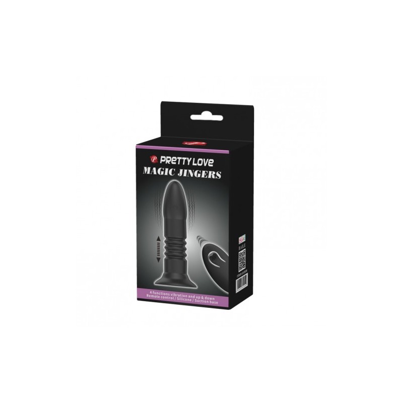 Τηλεχειριζόμενη σφήνα δονητής με κίνηση πάνω-κάτω Pretty Love Magic Jingers