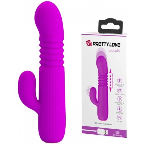 Μικρός χορευτής δονητής με κίνηση πάνω-κάτω Pretty Love Leopold