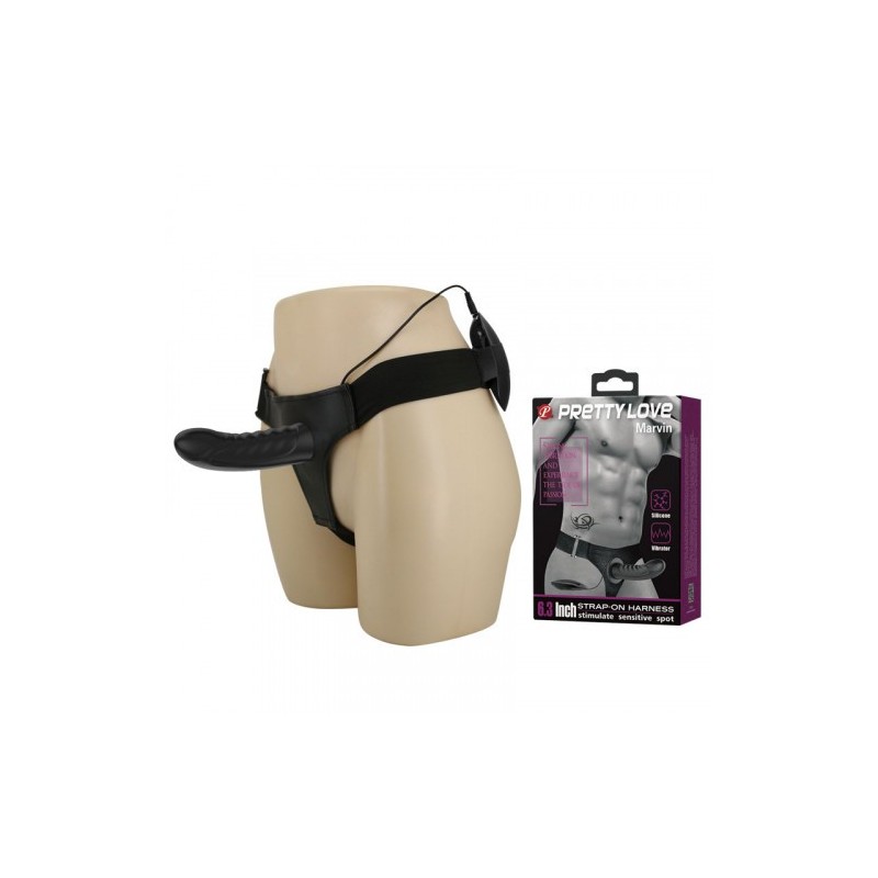 Ρυθμιζόμενο ζωνατο Στραπον Marvin με δόνηση 16 εκ