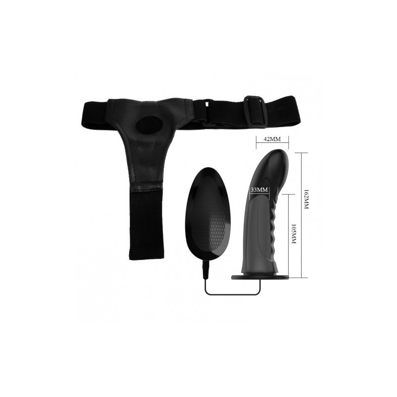 Ρυθμιζόμενο ζωνατο Στραπον Marvin με δόνηση 16 εκ