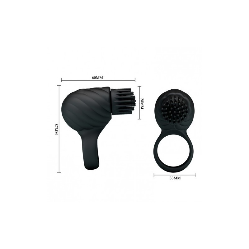 Pretty Love Hedda δαχτυλίδι πέους με περιστροφική κίνηση