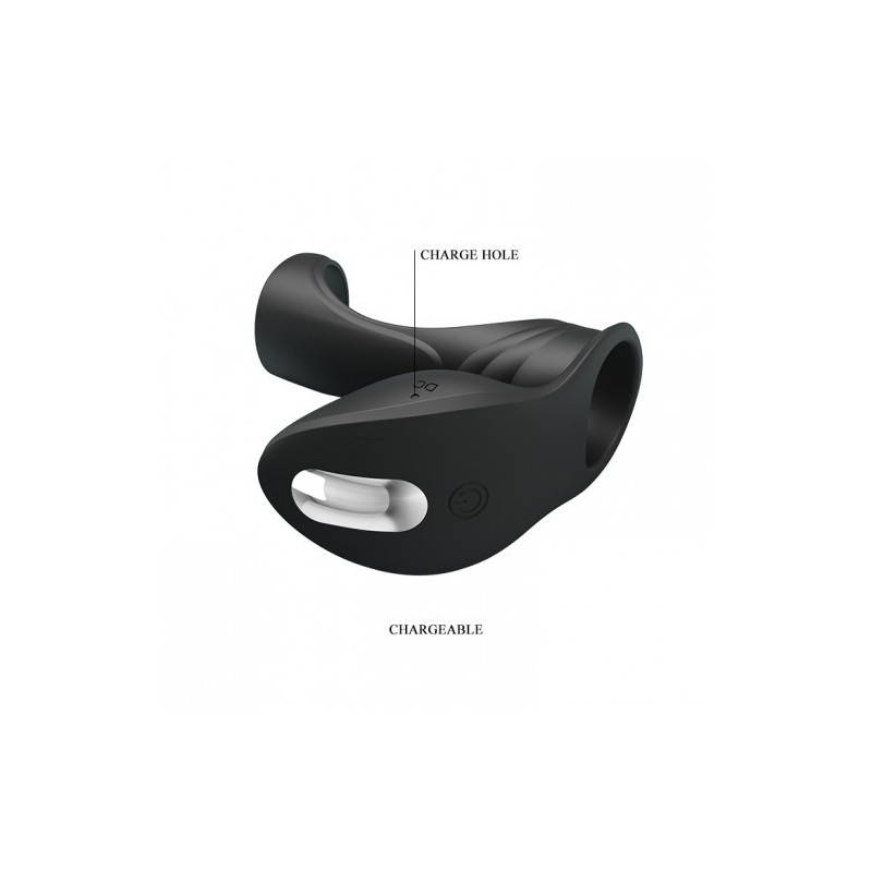 Ελαστικό μανίκι δαχτυλίδι πέους με δόνηση Pretty Love