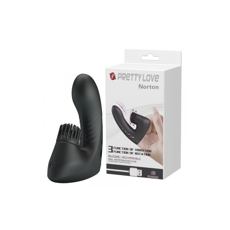 Δονητής στο δάχτυλο με περιστροφική κίνηση στην κλειτορίδα