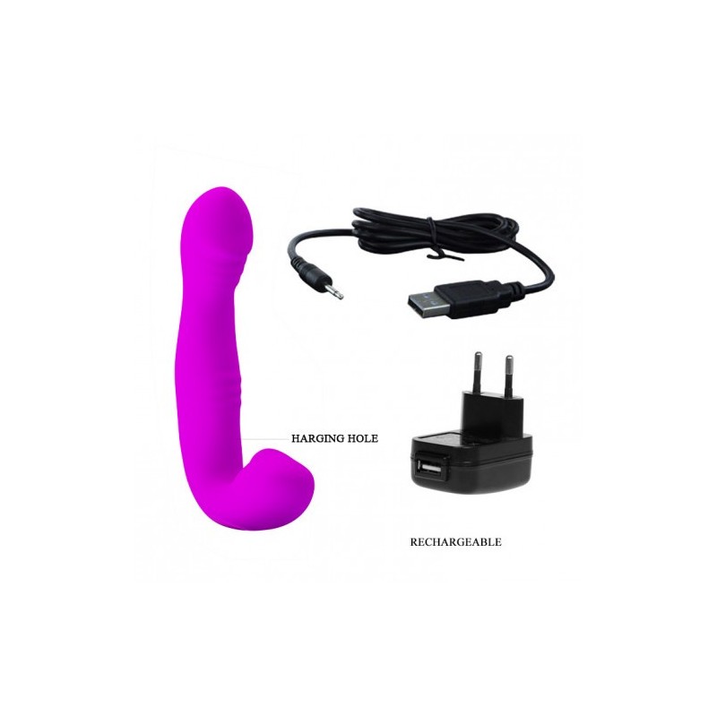 Διπλός δονητής στραπον Pretty Love Angelo 19 εκ