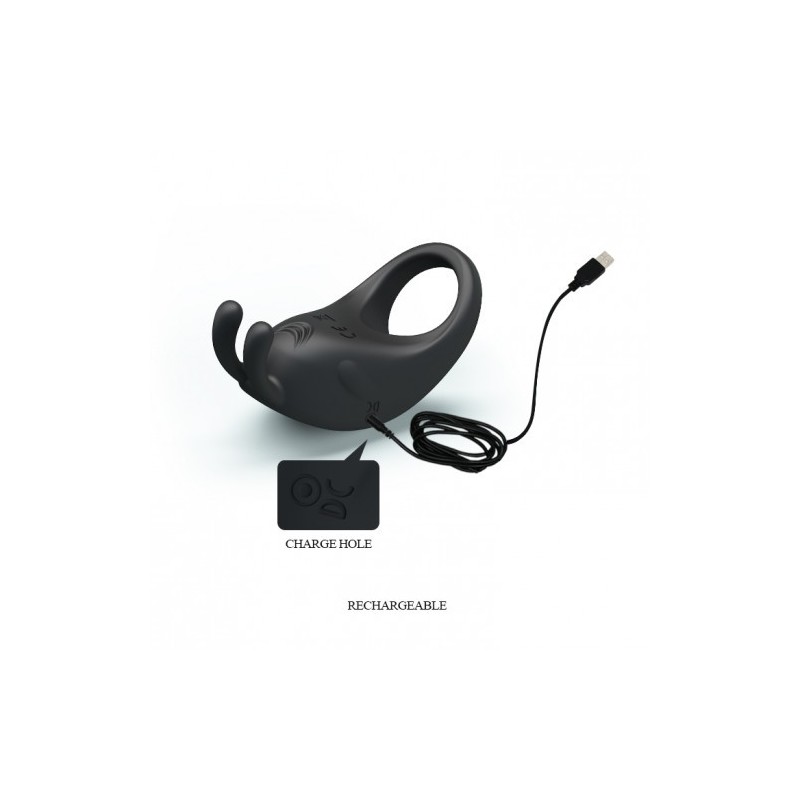 Επαναφορτιζόμενο σιλικονάτο δαχτυλίδι πέους Pretty Love