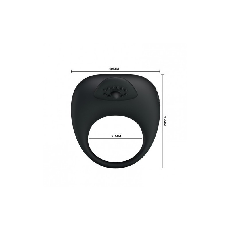 Δαχτυλίδι πέους Pretty Love με γλώσσα δόνησης