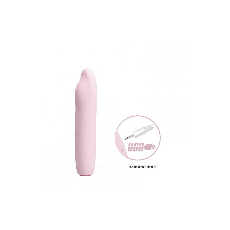 Pretty Love Burke Ροζ κλασικός δονητής του σέξ με περιστροφική κίνηση