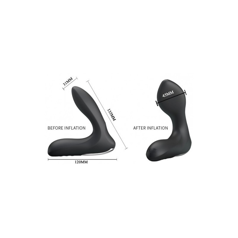 Πρωκτικός Δονητής Προστάτη ο οποίος Φουσκώνει Pretty Love Leonard