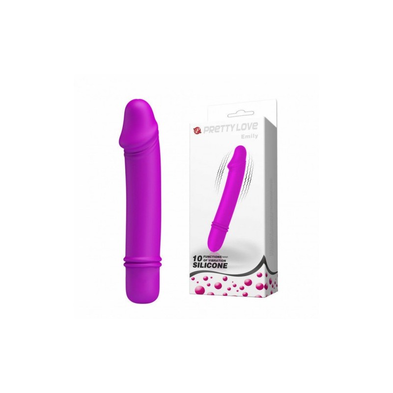 Μικρός και λεπτός δονητής πέος 13εκ Pretty Love Emily