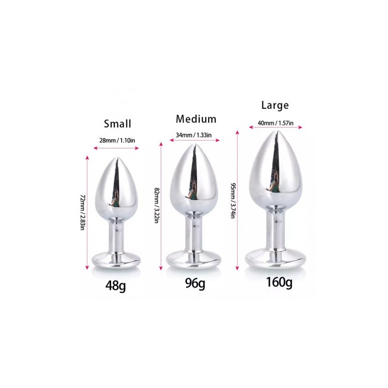 Γκρίζα με λευκή άκρη oυρά αλεπούς με μεταλλική σφήνα ΜΕΓΑΛΗ