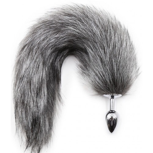 Γκρίζα Ουρά αλεπούς με μεταλλική σφήνα ΜΕΓΑΛΗ