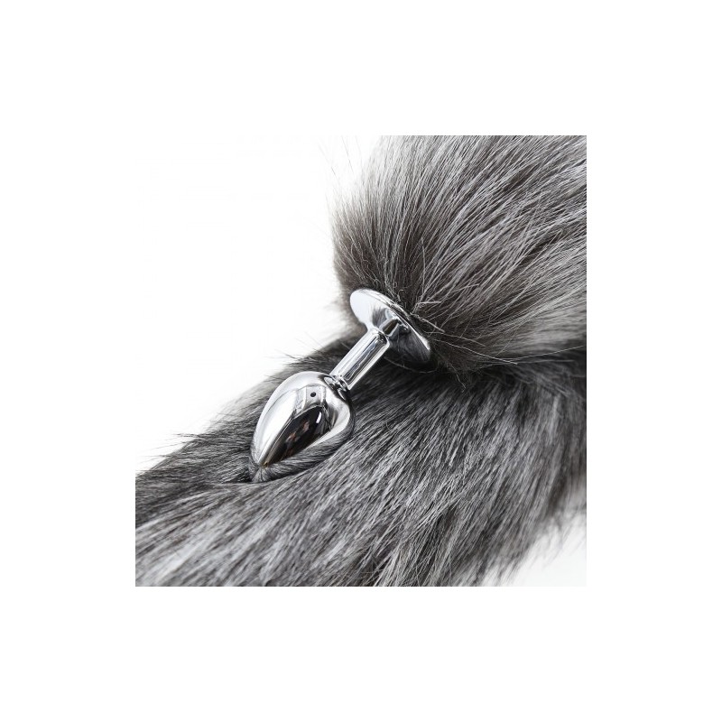 Γκρίζα Ουρά αλεπούς με μεταλλική σφήνα ΜΕΓΑΛΗ