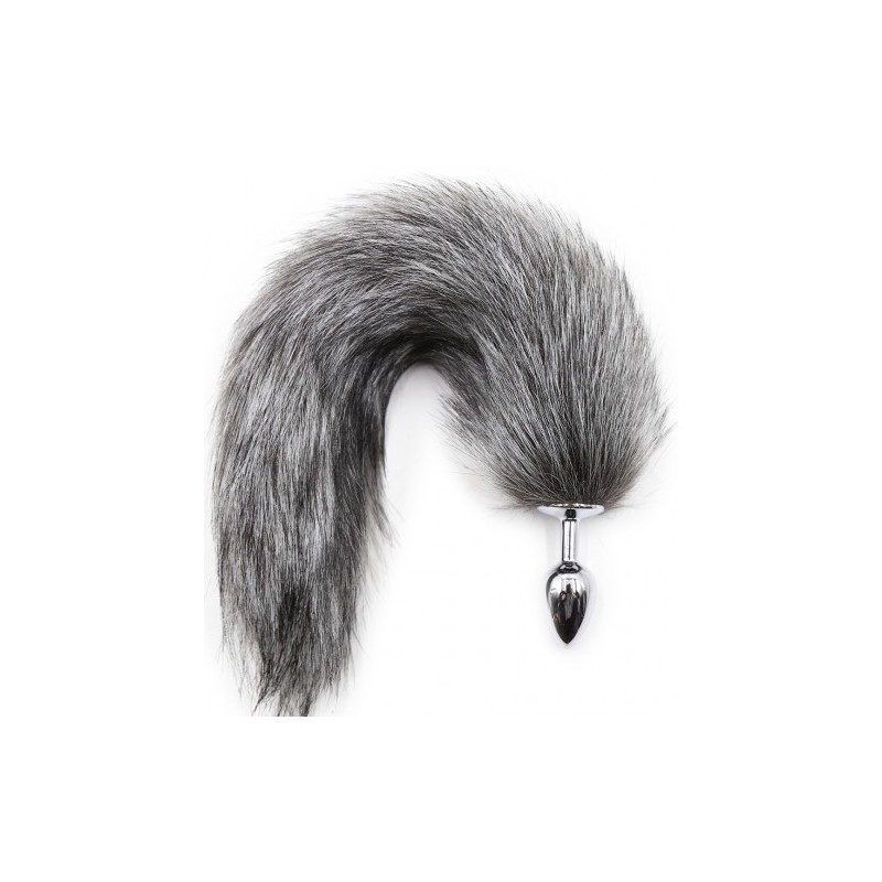 Γκρίζα Ουρά αλεπους με μεταλλική σφήνα ΜΙΚΡΗ