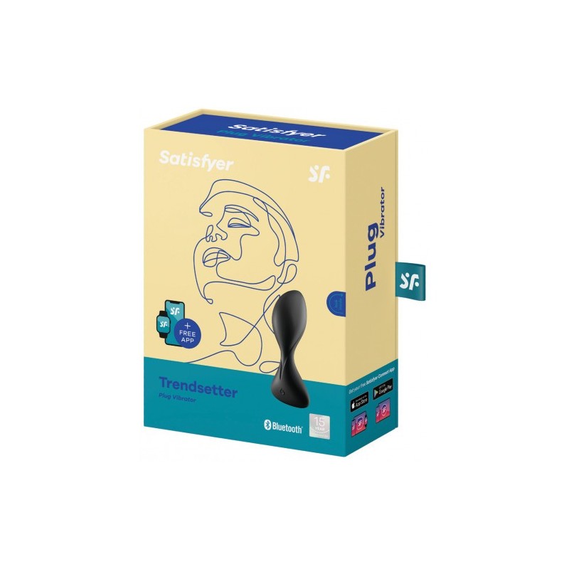 Πρωκτικός δονητής σφήνα Satisfyer Trendsetter ΜΑΥΡΟ