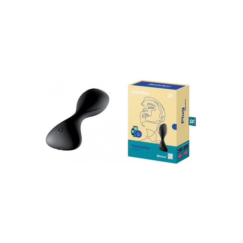 Πρωκτικός δονητής σφήνα Satisfyer Trendsetter ΜΑΥΡΟ