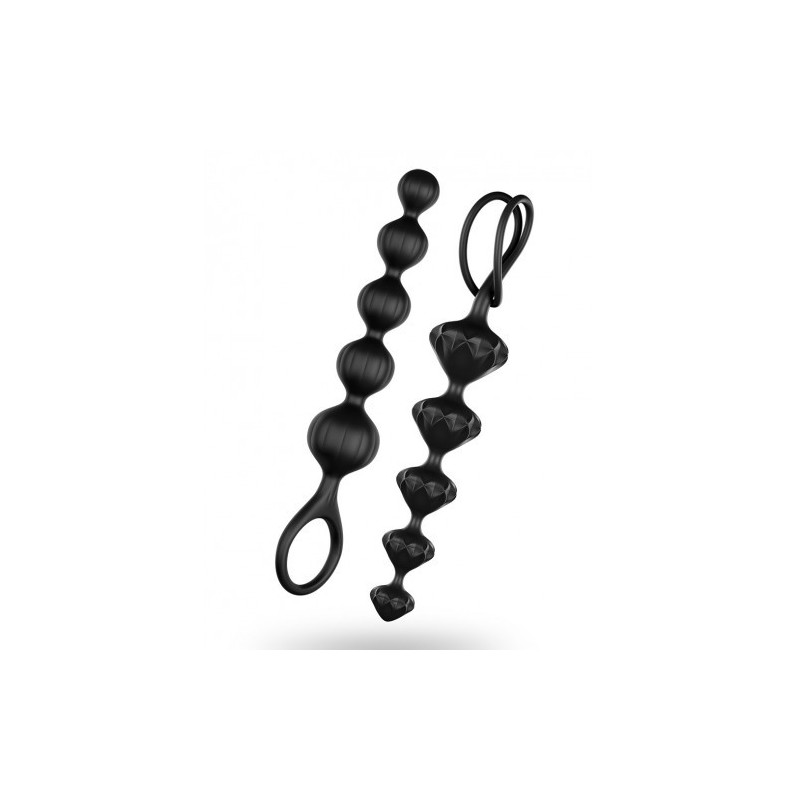 Satisfyer μαύρες πρωτικές μπαλίτσες (σετ των 2)