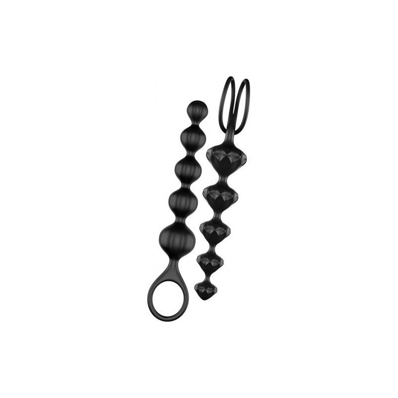 Satisfyer μαύρες πρωτικές μπαλίτσες (σετ των 2)