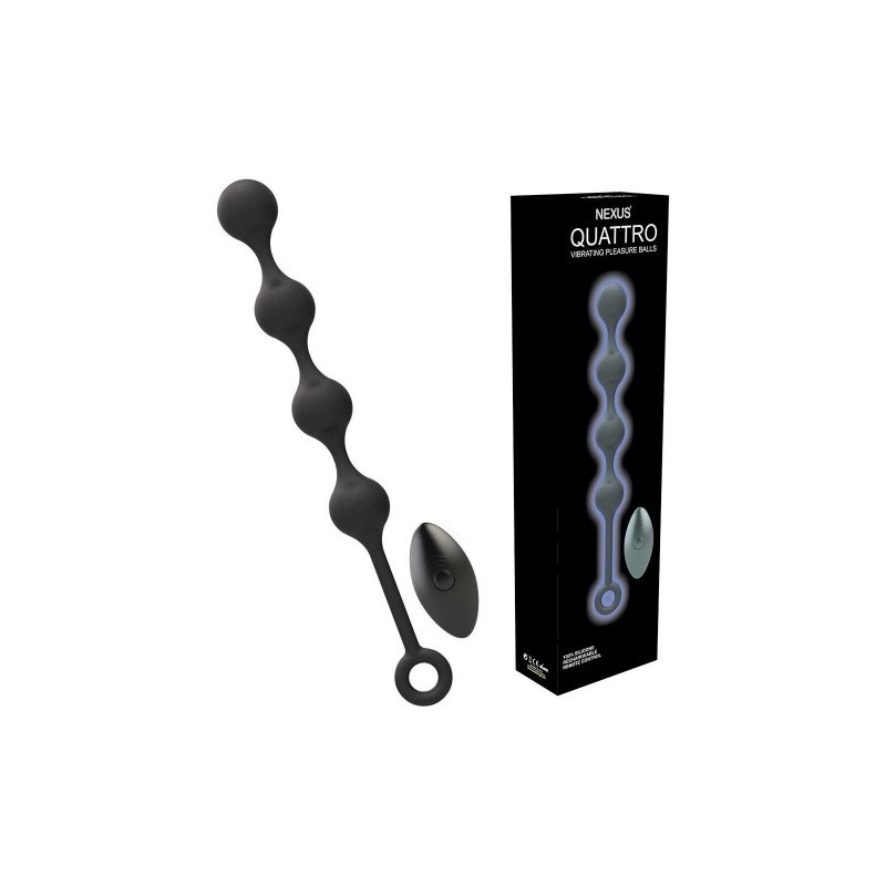 Πρωκτικές μπαλίτσες με δόνηση και τηλεχειριστήριο Nexus Quattro