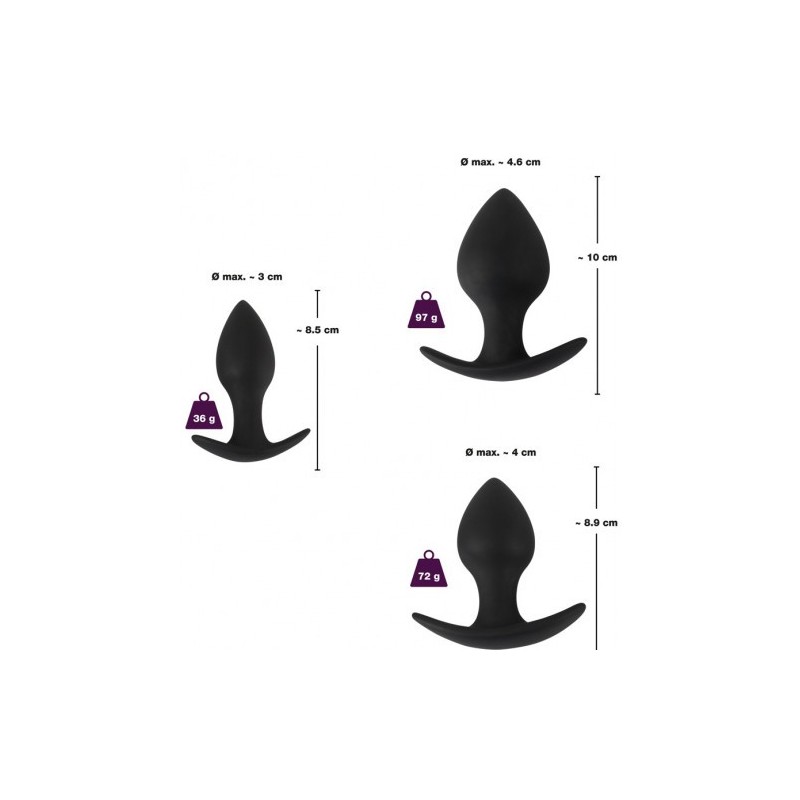 Εκπαιδευτικό σετ με 3 σφήνες Anal Trainer Set