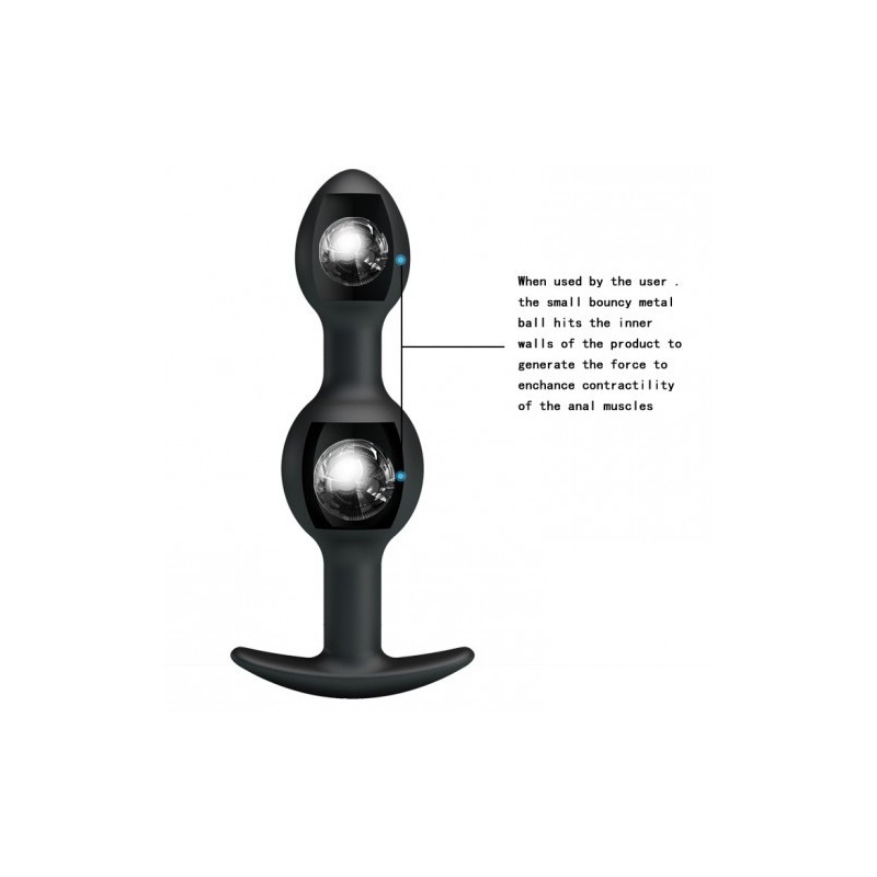 Σφήνα Pretty Love Duo με διπλές δονούμενες μπαλίτσες