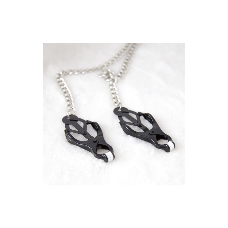 Σφικτήρες Θηλών με Μεταλλικό Κολλάρο Naughty Toys