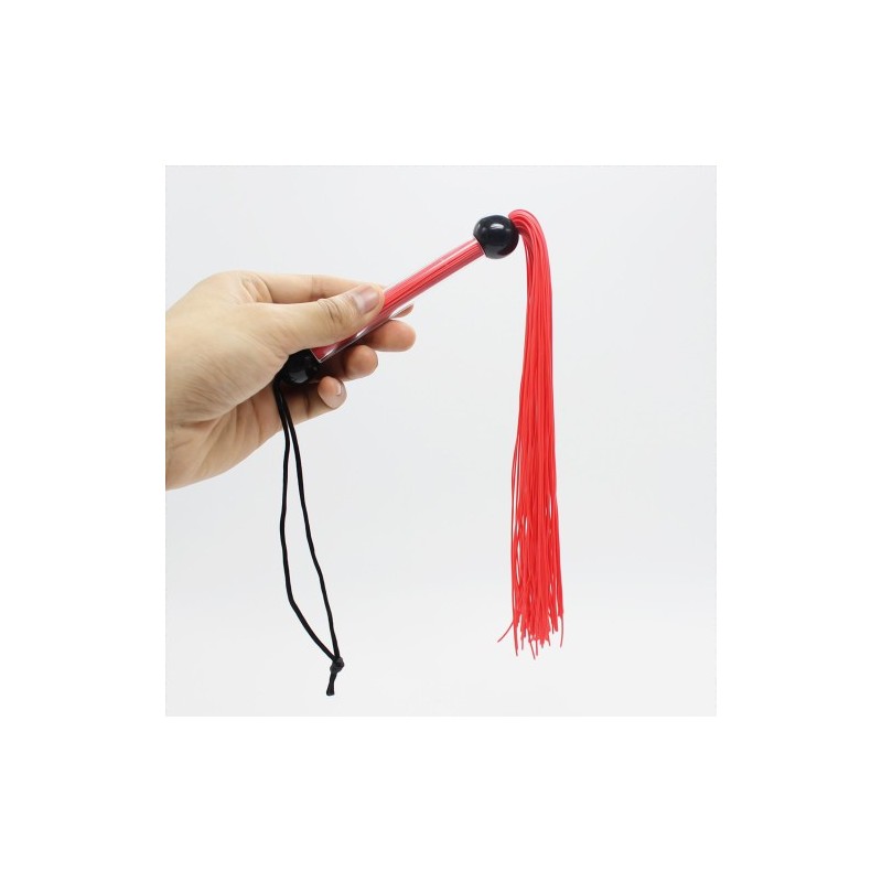 Μικρό Κόκκινο Σιλικονάτο Μαστίγιο Αλογοουρά 36εκ Naughty Toys