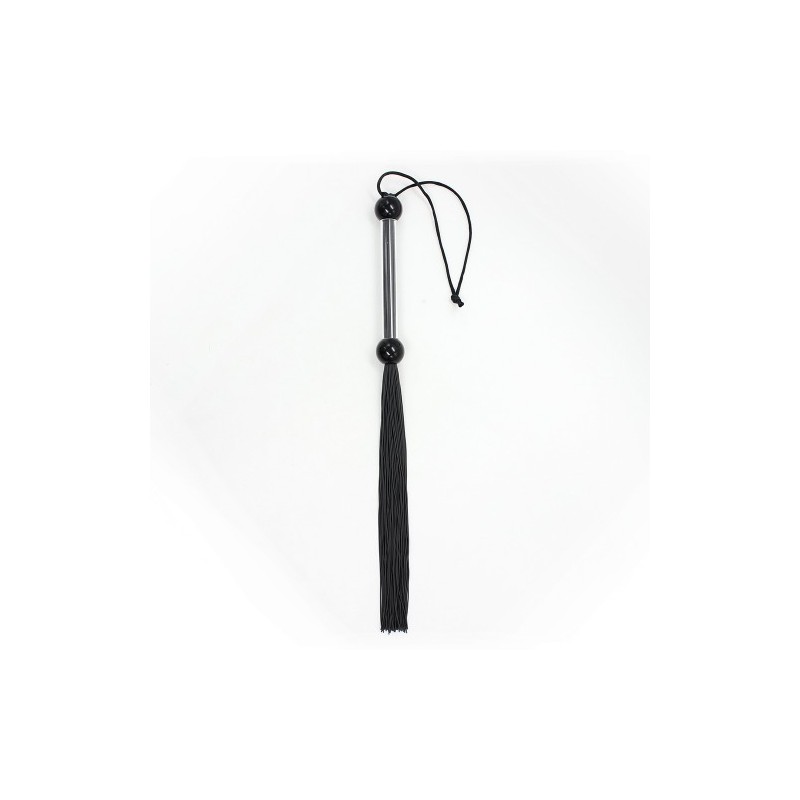 Μικρό Μαύρο Σιλικονάτο Μαστίγιο Αλογοουρά 36εκ Naughty Toys