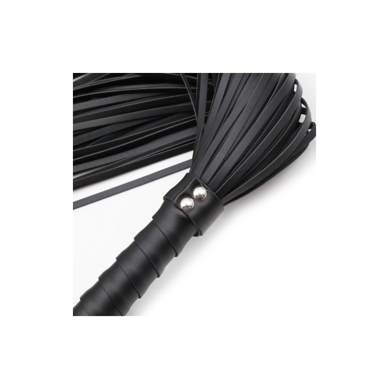 Μαύρο Δερμάτινο Μαστίγιο Αλογοουρά Naughty Toys 64 cm