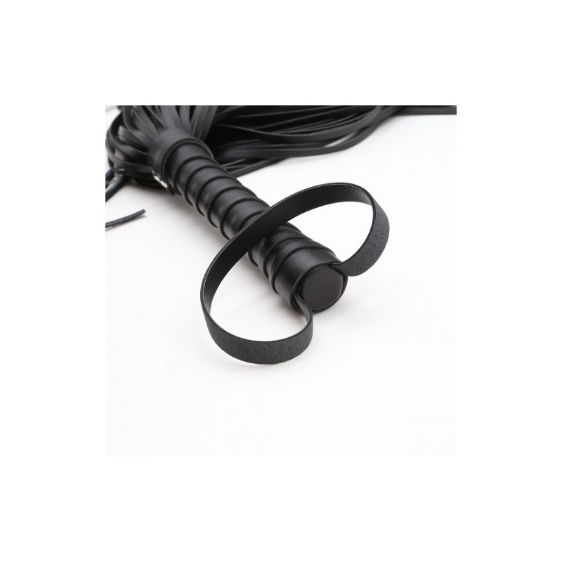 Μαύρο Δερμάτινο Μαστίγιο Αλογοουρά Naughty Toys 64 cm