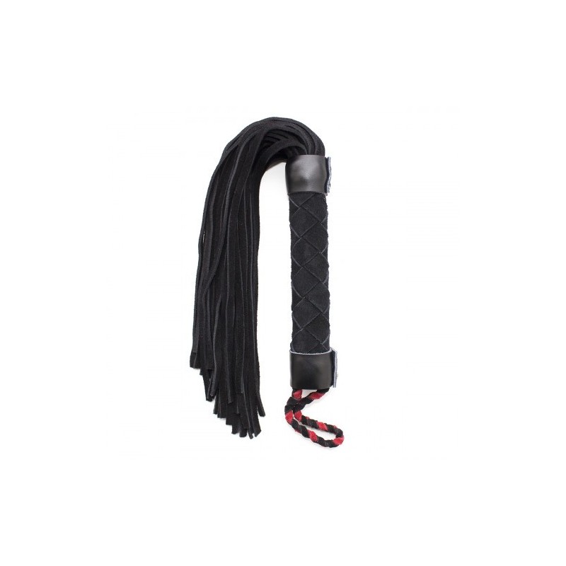 Αυθεντικό BDSM Μαύρο Νούμποκ δερμάτινο μαστίγιο 38 εκ