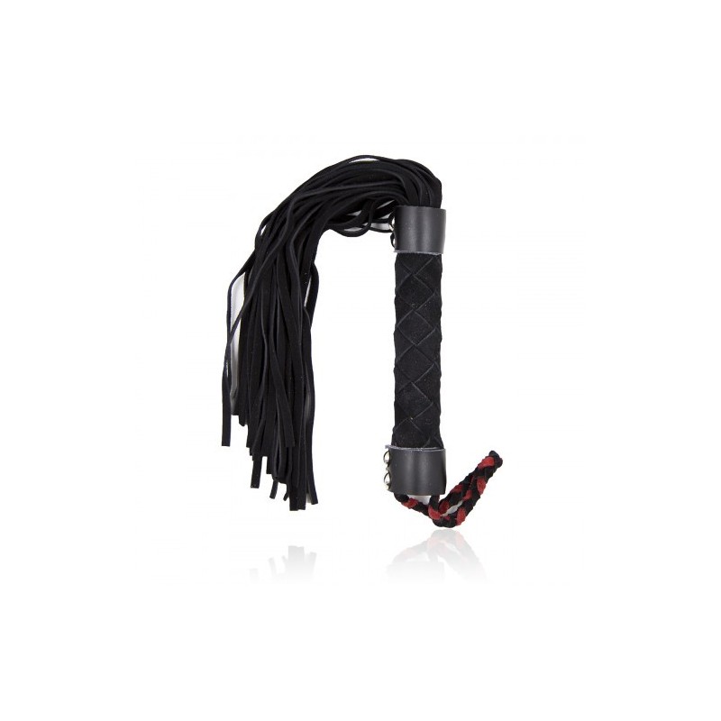 Αυθεντικό BDSM Μαύρο Νούμποκ δερμάτινο μαστίγιο 38 εκ