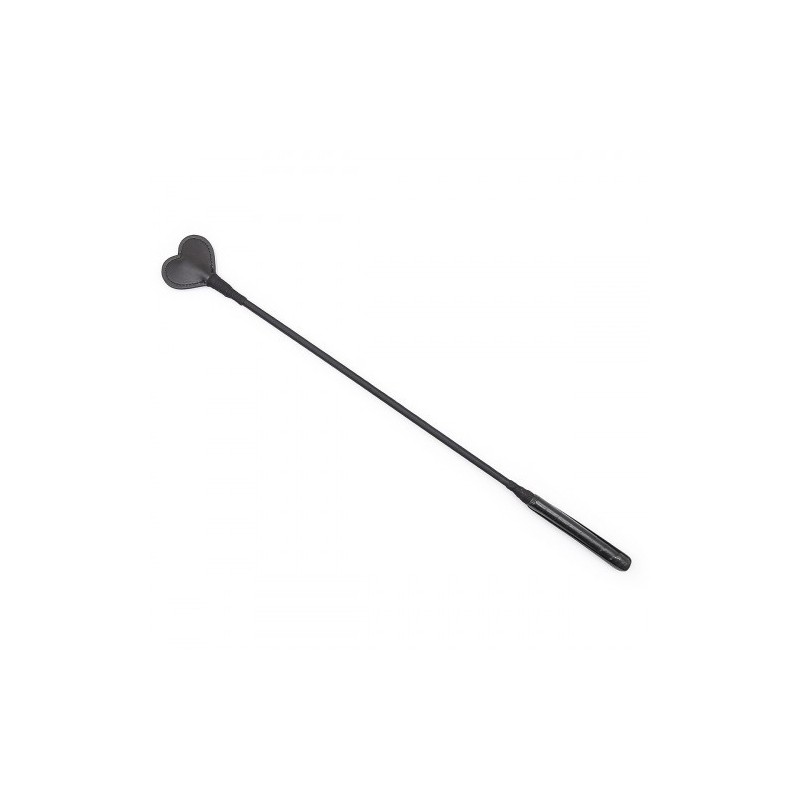 Ποιοτικό Μαύρο Μαστίγιο ιππασίας με σχήμα καρδιάς 62 εκ