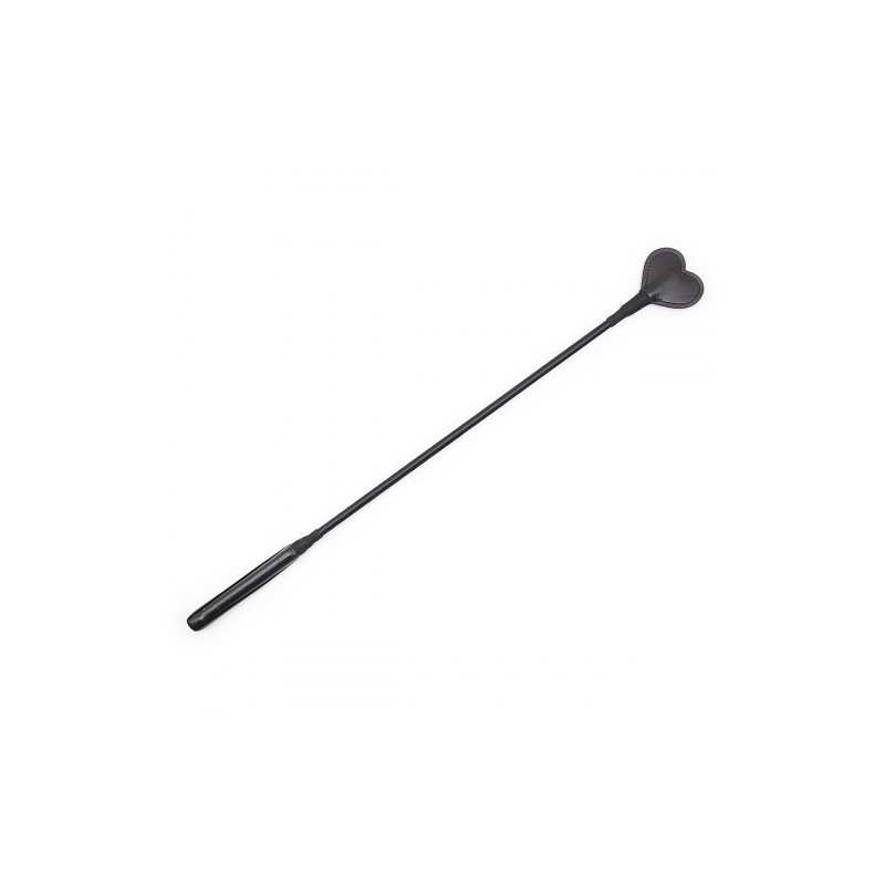 Ποιοτικό Μαύρο Μαστίγιο ιππασίας με σχήμα καρδιάς 62 εκ