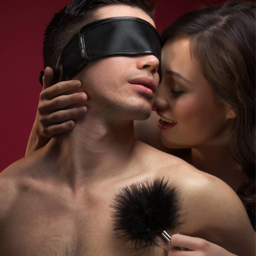 Μαύρη Πουπουλένια Γαργαλίστρα γιά αισθησιακά προκαταρκτικά 17εκ