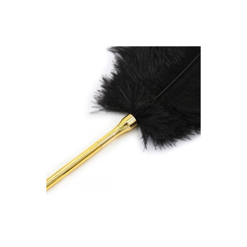 Συνδυασμός φτερωτής γαργαλίστρας και μαστίγιο με μεταλλικά νήματα λουριά