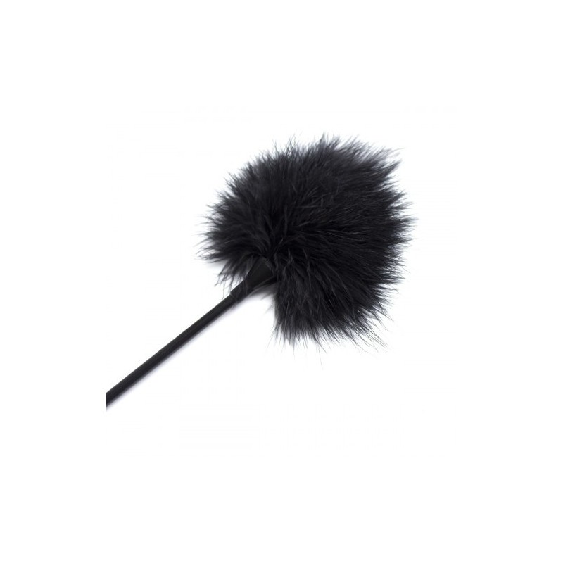 Αισθησιακή Μικρή Μαύρη πουπουλένια Γαργαλίστρα 20 εκ