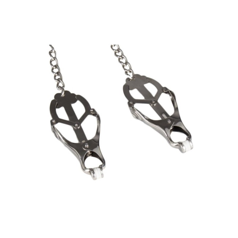 Μεταλλικοί σφικτήρες Θηλών με μεταλλικό κολλάρο Τσόκερ Naughty Toys