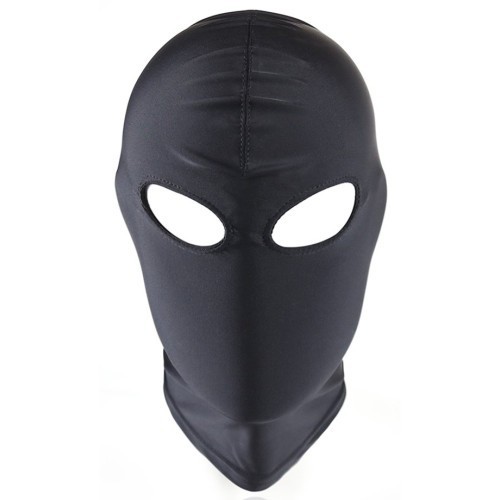 Naughty Toys Black Two Holes Bondage Hood SMALL