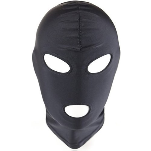 Naughty Toys Black Two Holes Bondage Hood SMALL